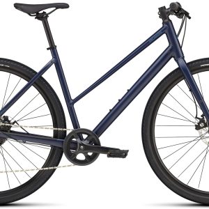 Specialized Sirrus X 1.0 Step-Through - Satin Deep Marine Grey Blue Reflective